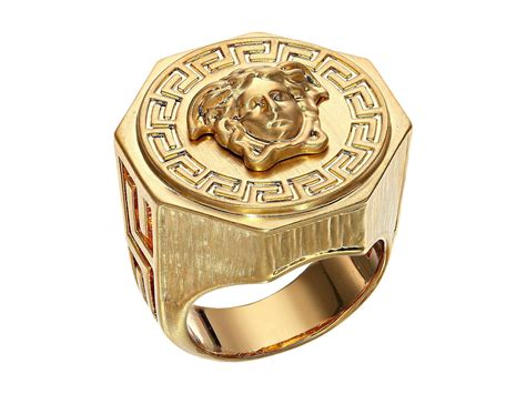 versace greca ring gold|versace ring real gold.